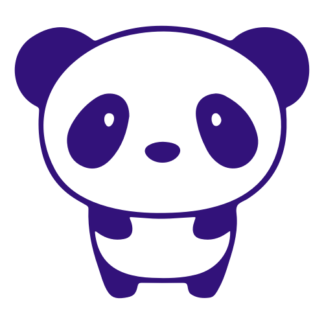 Little Panda Decal (Purple)